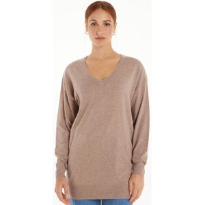 Tezenis Maglia Pesante Manica Lunga Scollo a V con Lana Donna Naturale Tamaño M