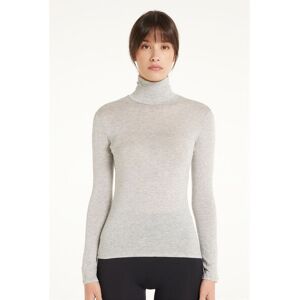 Tezenis Maglia Collo Alto in Viscosa e Lana Merino Donna Grigio Tamaño S