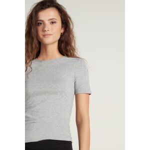 Tezenis T-shirt Girocollo in Cotone Elasticizzato Donna Grigio Tamaño XL