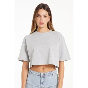 Tezenis T-Shirt Corta in Cotone a Girocollo Donna Grigio Tamaño M