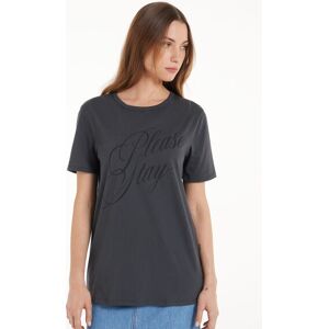 Tezenis T-Shirt Cotone con Stampa Donna Nero Tamaño M