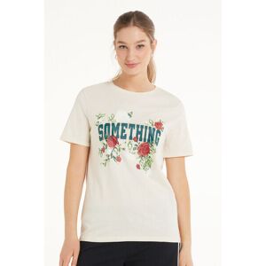 Tezenis T-Shirt Cotone con Stampa Donna Naturale Tamaño S