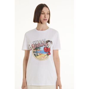 Tezenis T-Shirt Cotone con Stampa Donna Stampa Tamaño L