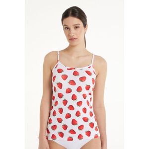 Tezenis Canotta Scollo Tondo in Cotone Elasticizzato Donna Stampa Tamaño L