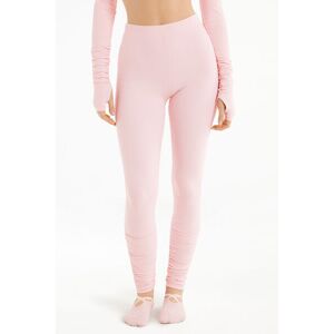 Tezenis Leggings a Vita Alta con Arriccio Microfibra Morbida Donna Rosa Chiaro Tamaño L