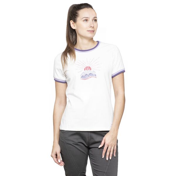 chillaz retro mountain - t-shirt - donna white 42