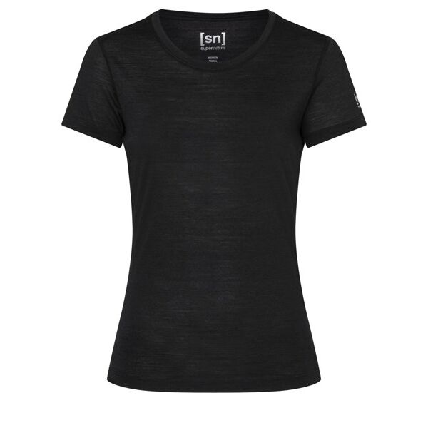 super.natural w base 140 - t-shirt - donna black 2xl