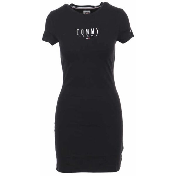 tommy jeans lala 2 bodycon w - vestito - donna black xs