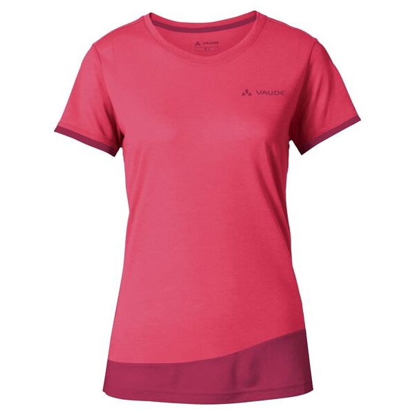vaude sveit - t-shirt trekking - donna pink/purple i50 d46