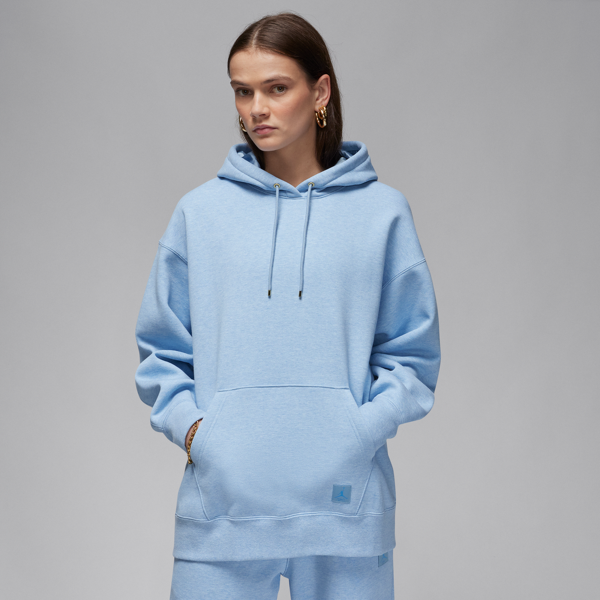 jordan felpa pullover con cappuccio  flight fleece – donna - blu