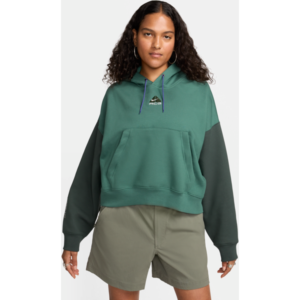 nike felpa con cappuccio in fleece tuff knit  acg therma-fit – donna - verde