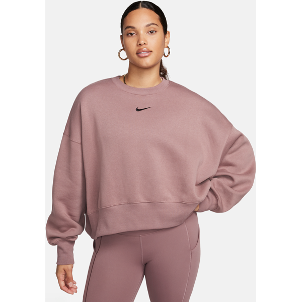 nike felpa a girocollo ultraoversize  sportswear phoenix fleece – donna - viola