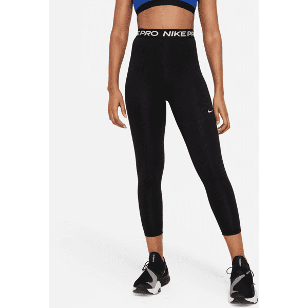 nike leggings a 7/8 a vita alta con inserto in mesh  pro 365 – donna - nero