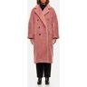 Max Mara Cappotto Teddy Zitto Madame Rosa 38 Donna Rosa 38