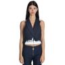 Lourdes NYC Skyline top Blue female S