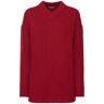 EMILIA WICKSTEAD Maglia In Lana / Scollo A V Rosso S - M - L