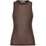 NANUSHKA Top Anneke In Jersey Di Mesh Marrone XS - S - M - L