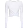 ALO YOGA Top Cover Twist In Modal Bianco XS - S - L