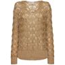 Alberta Ferretti Maglia In Lurex Oro 36 - 38 - 40 - 42 - 44 - 46 - 48