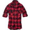 Brandit Camicia Donna  Amy Flannel Rosso-Nero