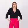 SottoMarino Blusa con scollo a V in raso