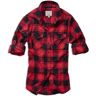 Brandit Amy Flanell Ladies Camicia Nero Rosso S