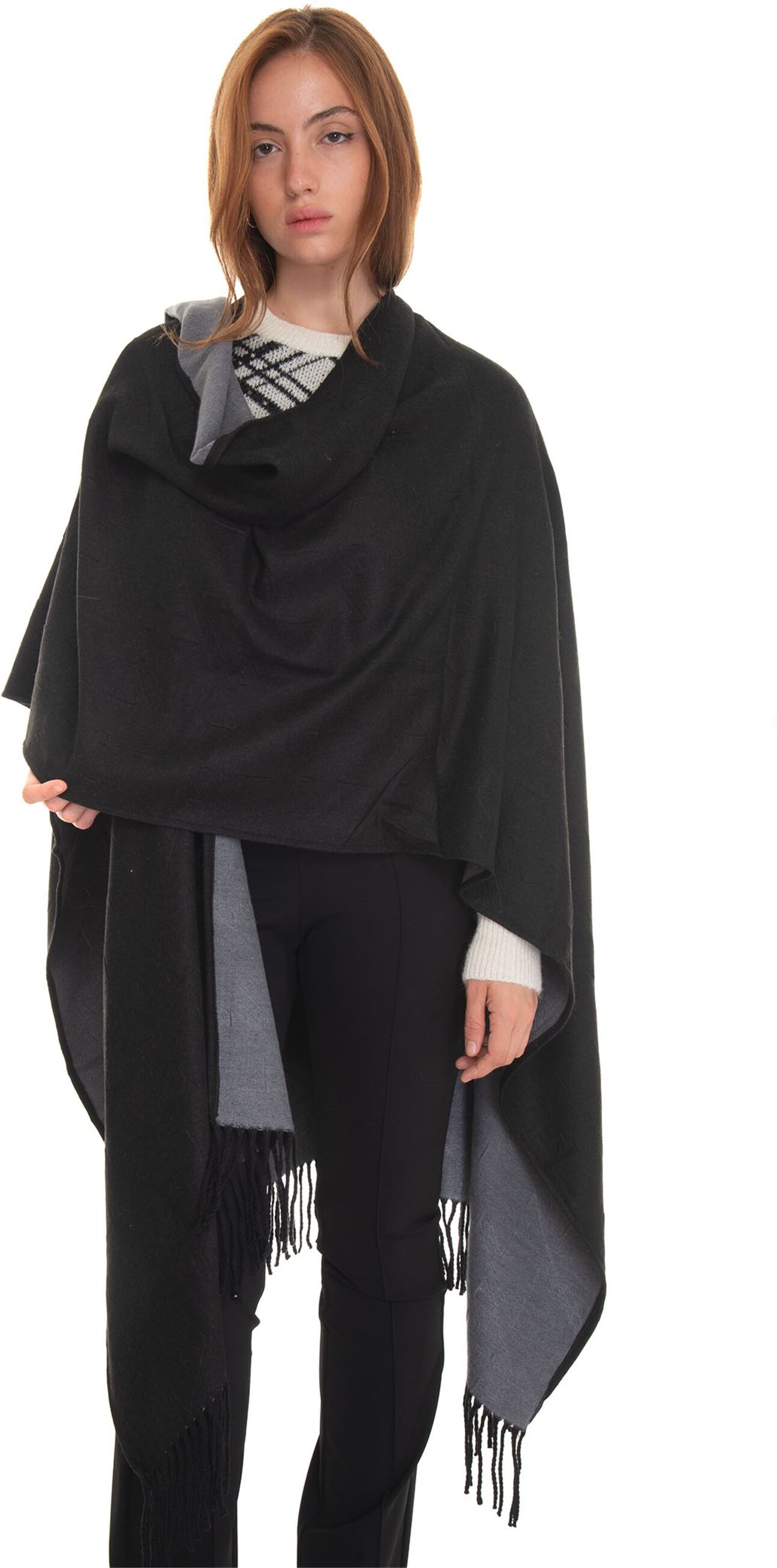 Liu Jo Poncho Nero Donna UNI