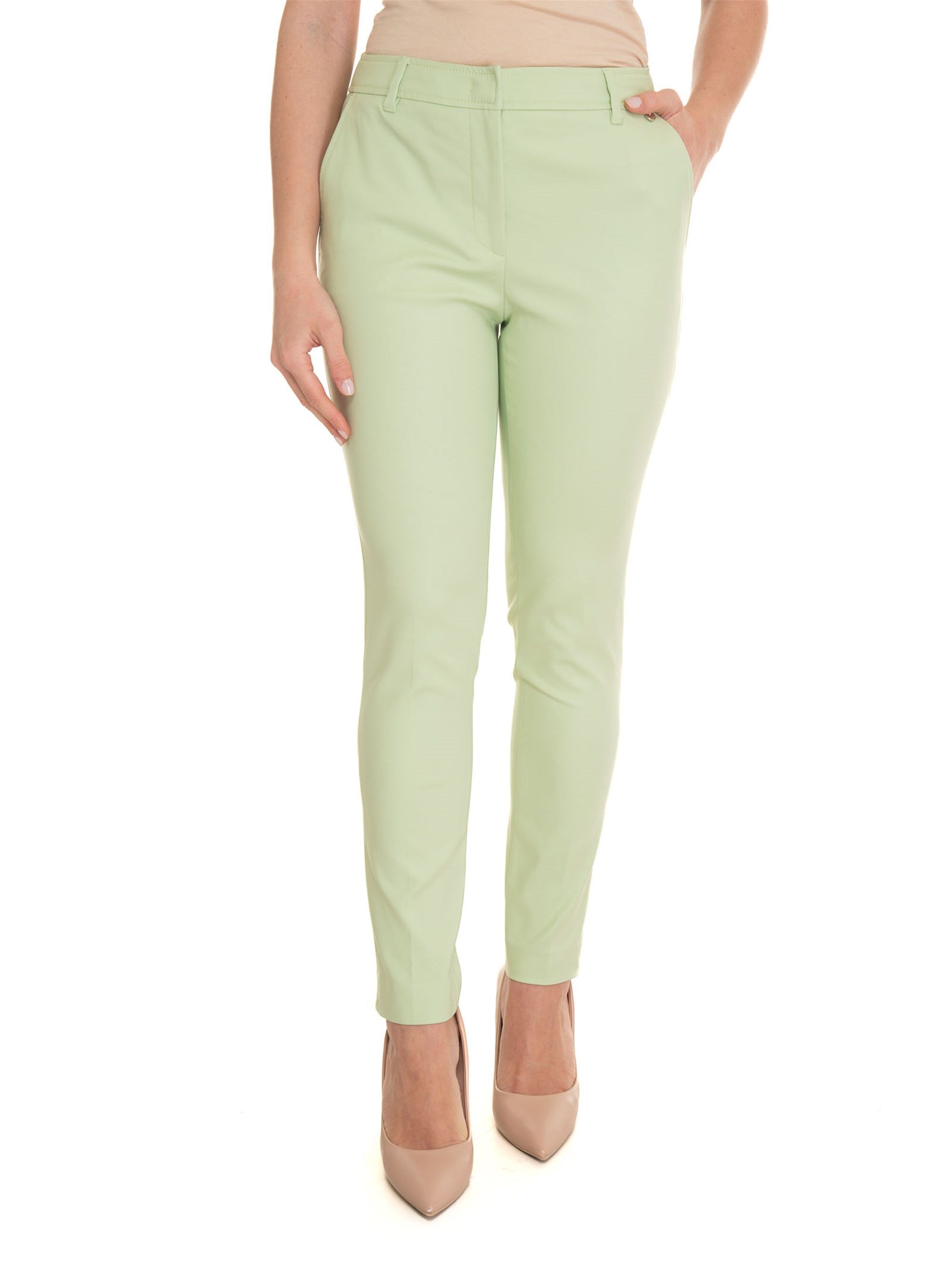 Liu Jo Pantalone stretch a sigaretta Verde Donna 46