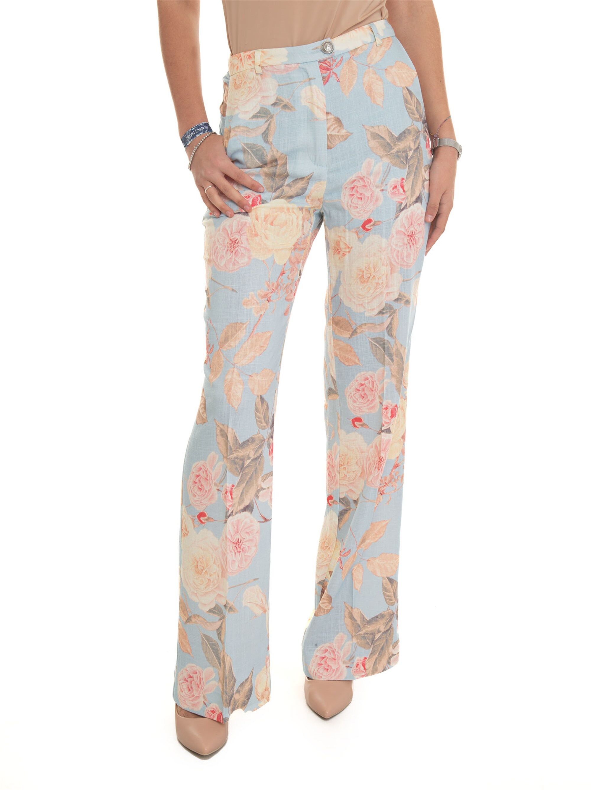 Guess Pantalone morbido Celeste Donna S