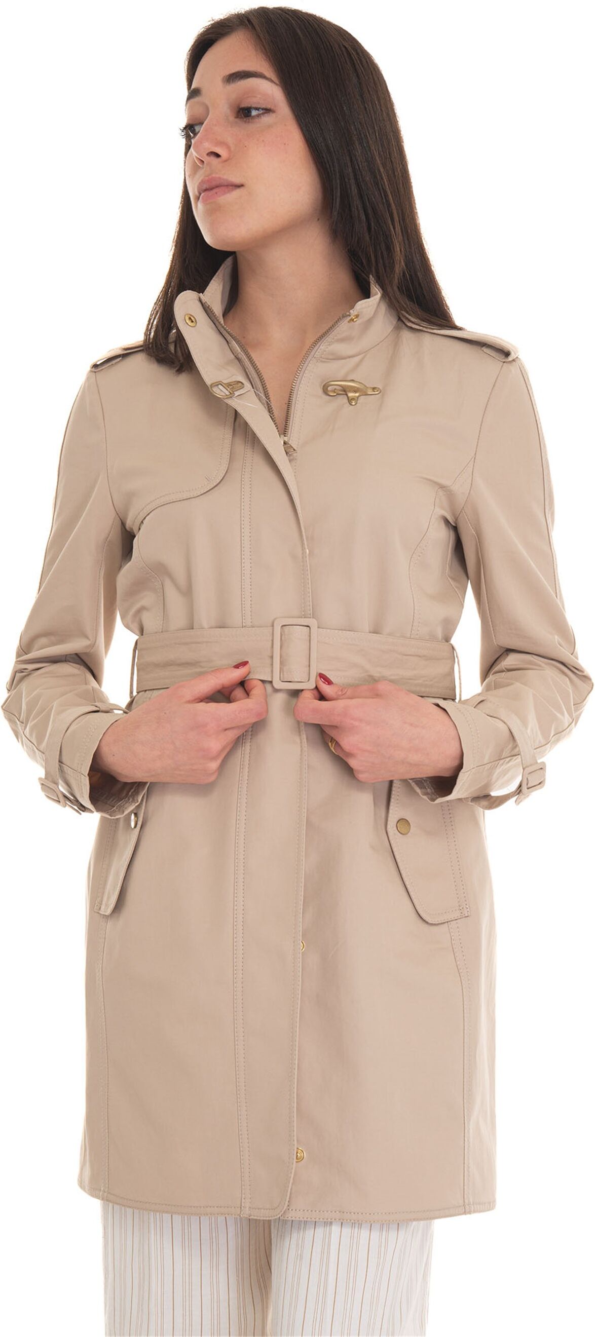 Fay Trench corto Virginia Beige Donna XS