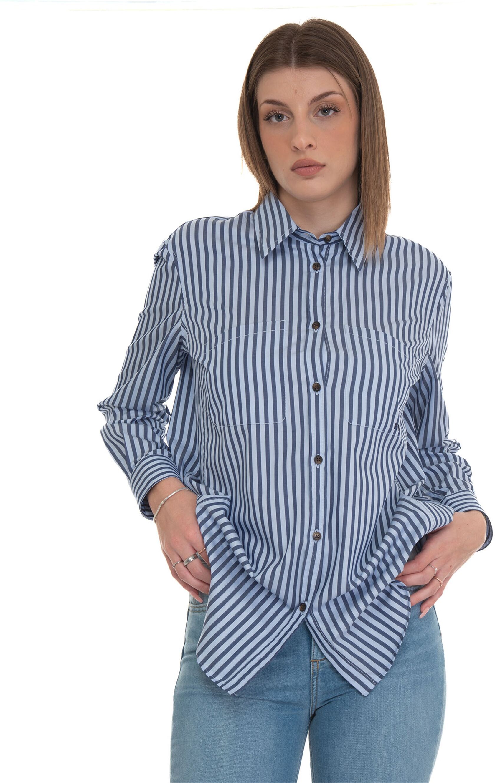 Fay Camicia da donna larga Blu Donna S