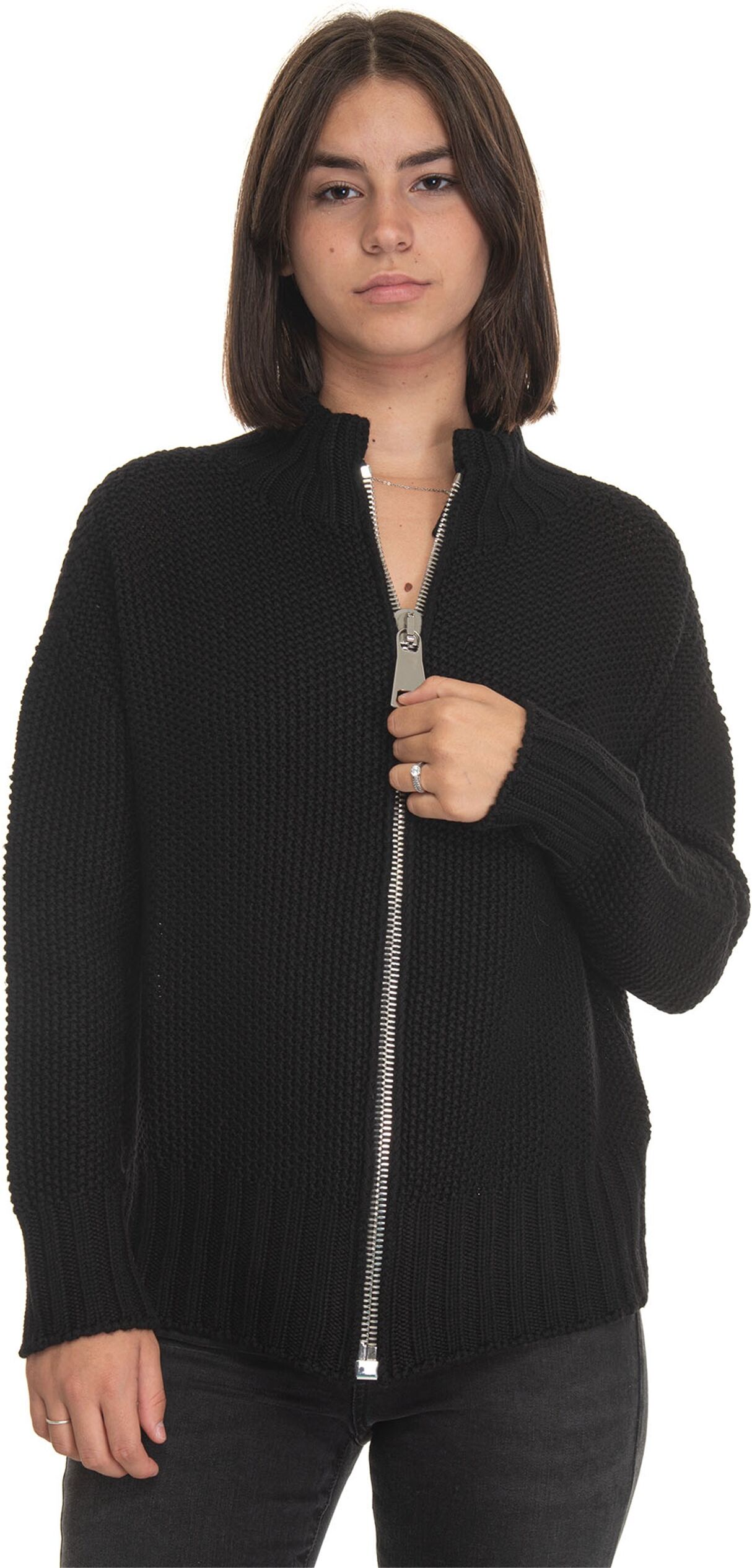 Quality First Cardigan corto Nero Donna XL