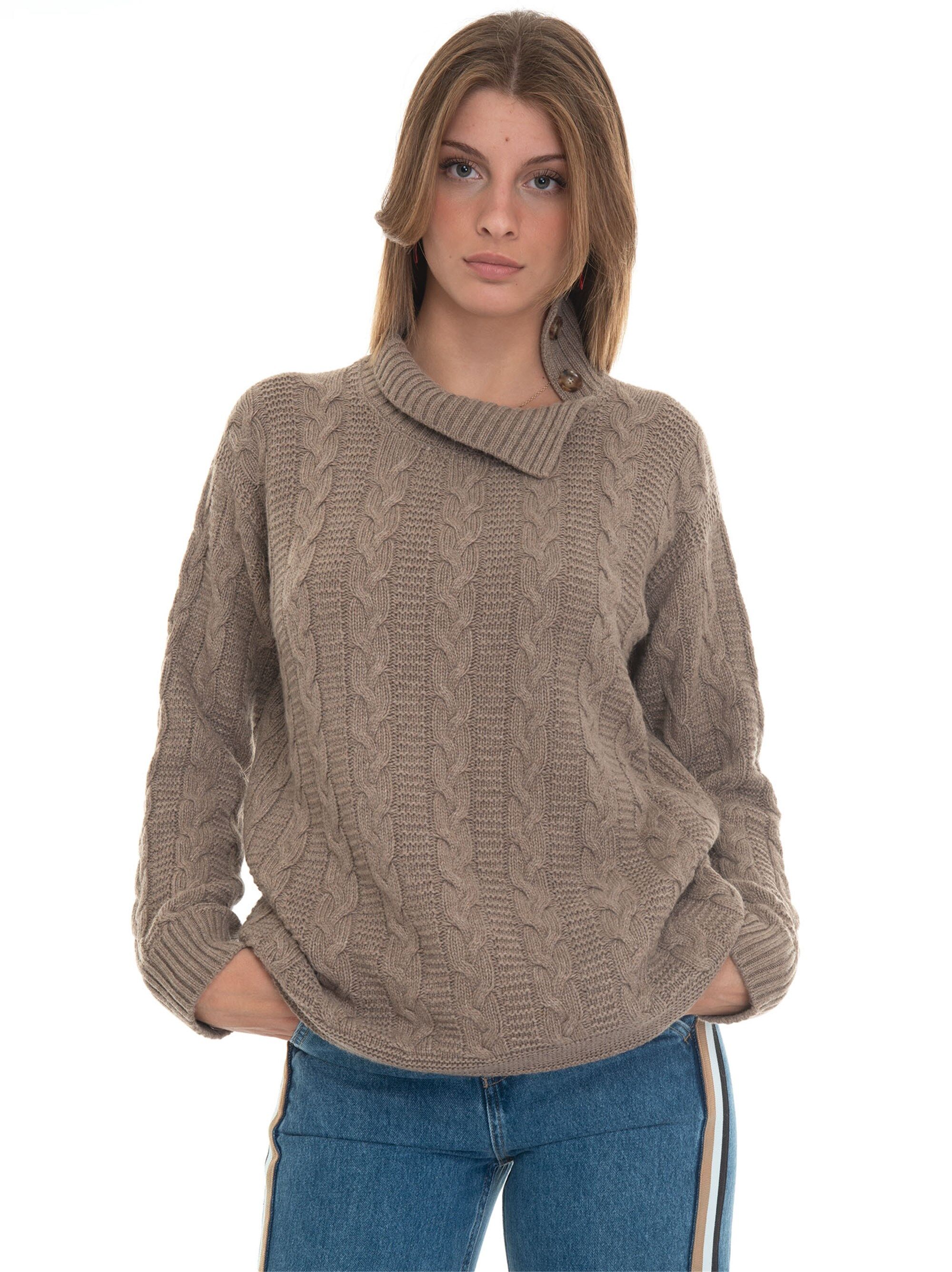 Maria Bellentani Maglia in lana Beige Donna 42