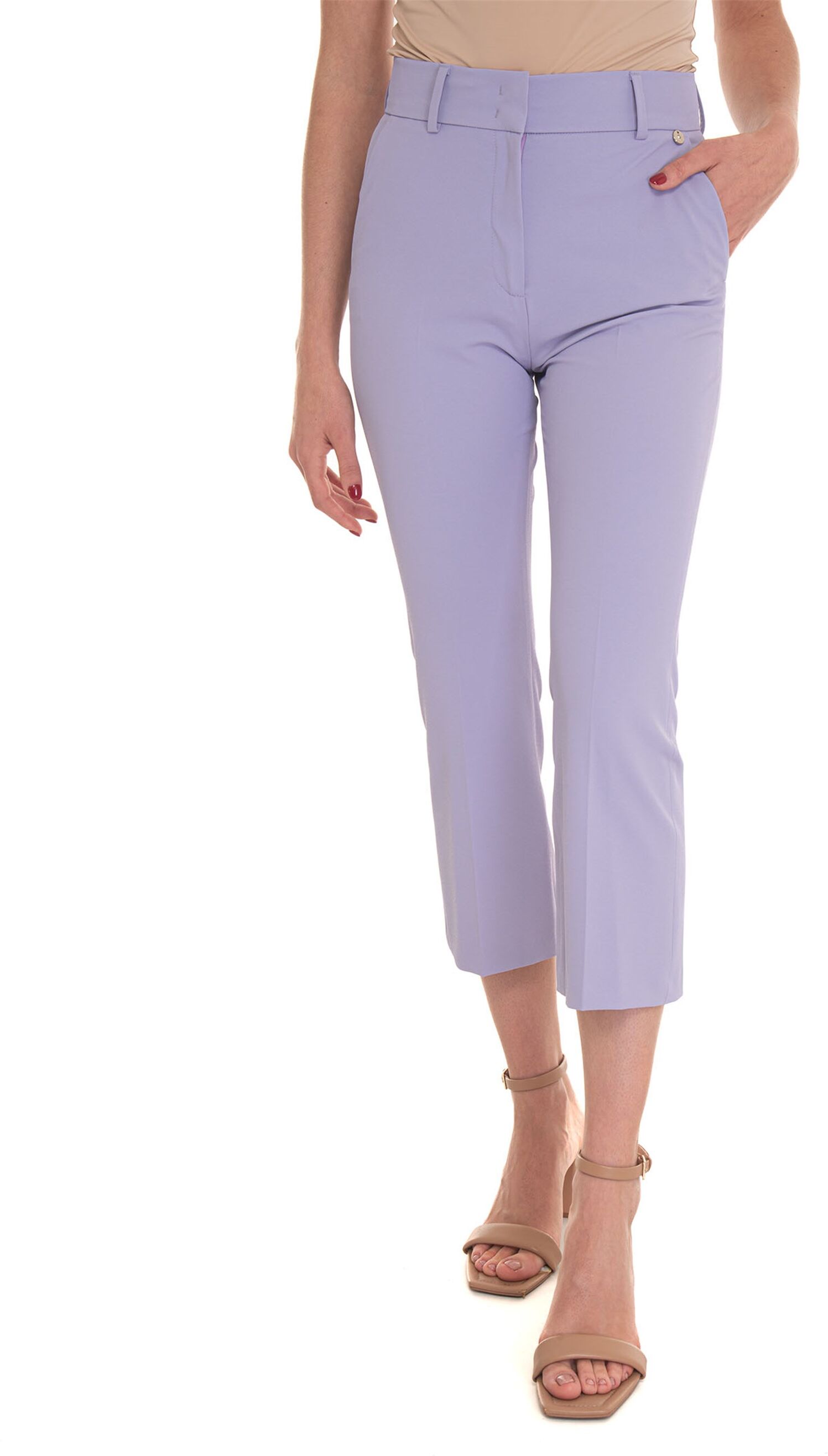 Liu Jo Pantalone cropped Glicine Donna 42