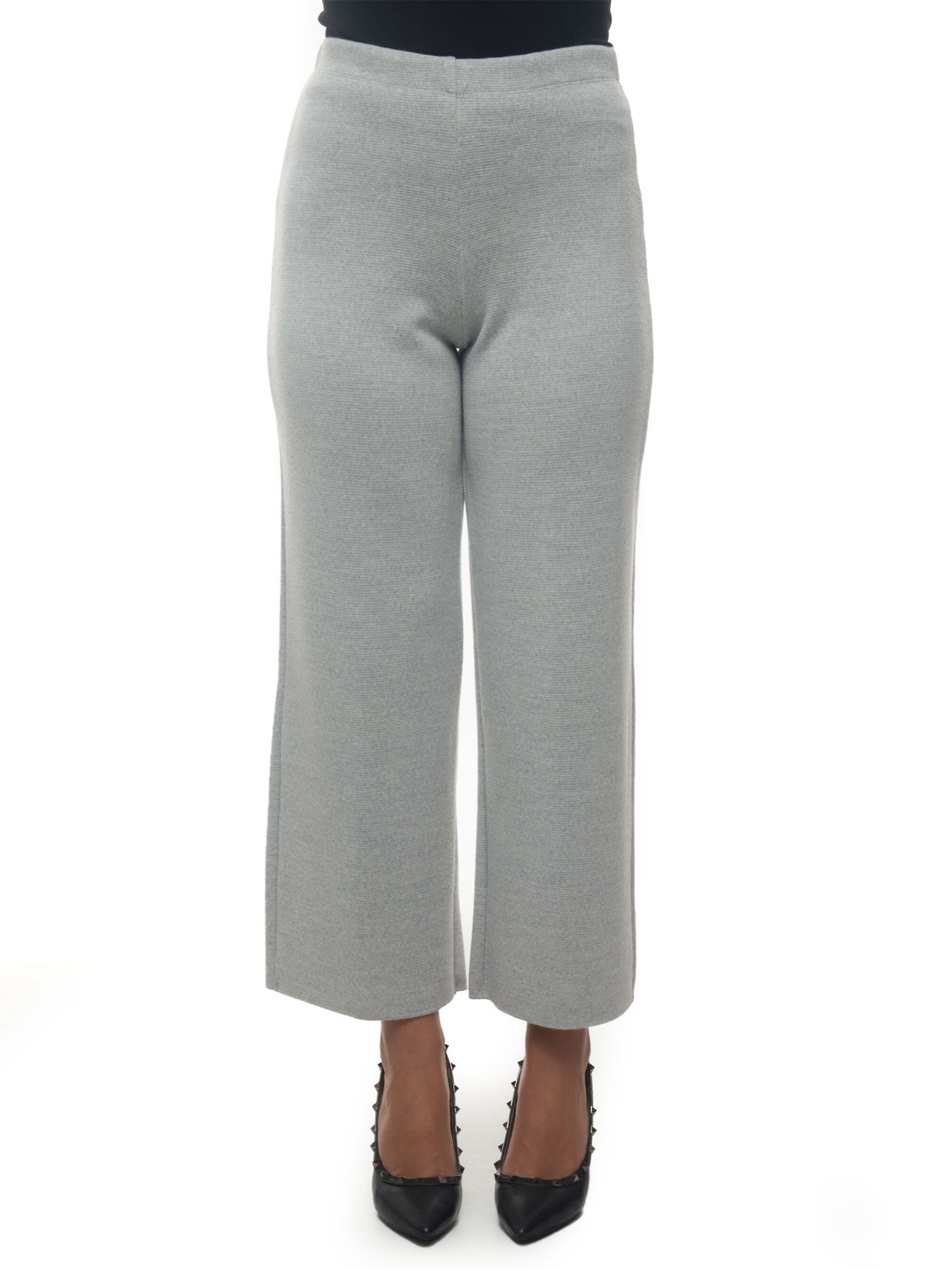 Maria Bellentani Pantalone lana Grigio chiaro Donna 48