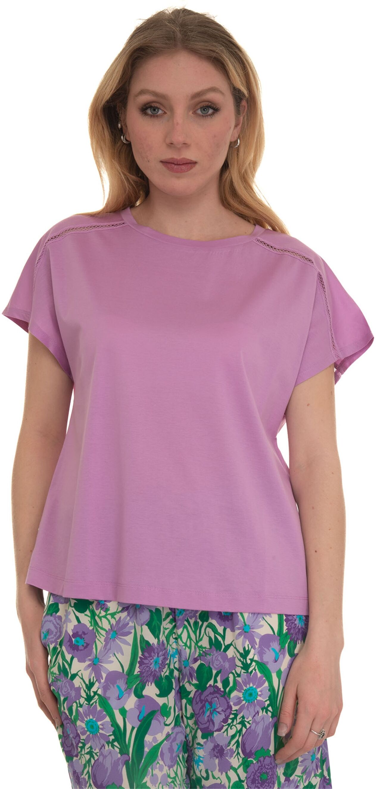 Weekend Max Mara T-shirt mezza manica Ossido Lilla Donna S