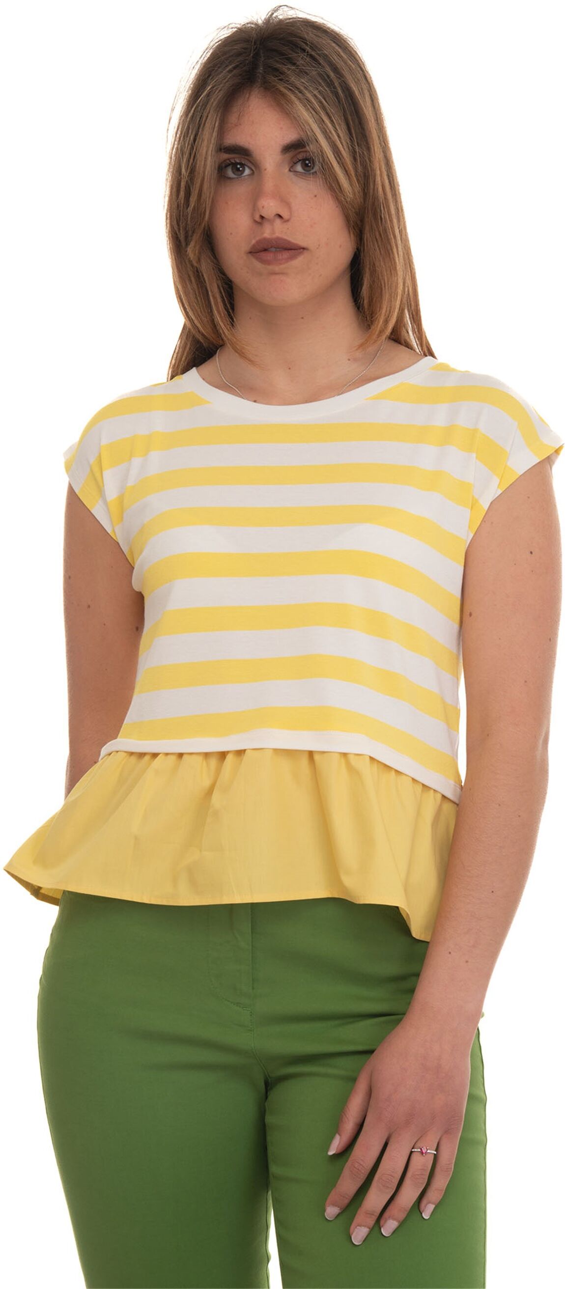 Pennyblack T-shirt ETNICO Bianco-giallo Donna L