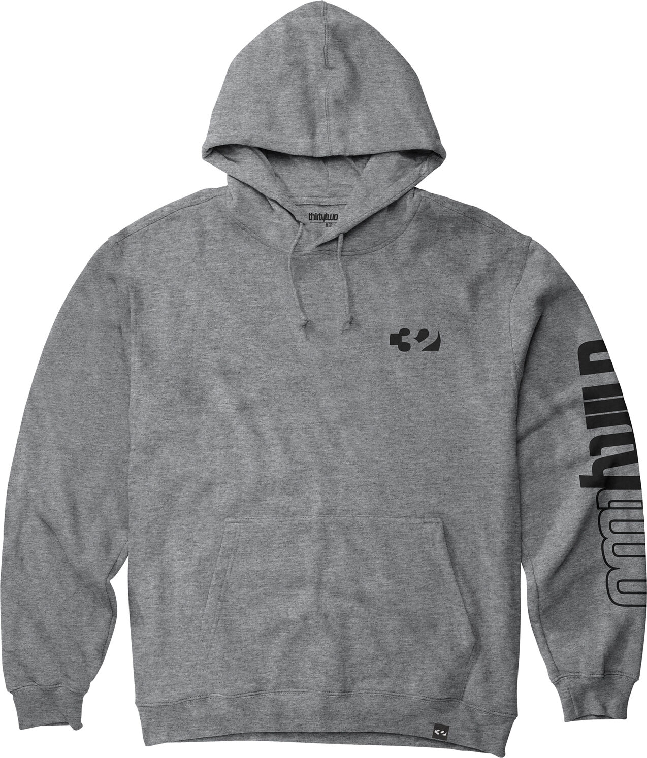 THIRTYTWO DOUBLE HOODIE GREY HEATHER S