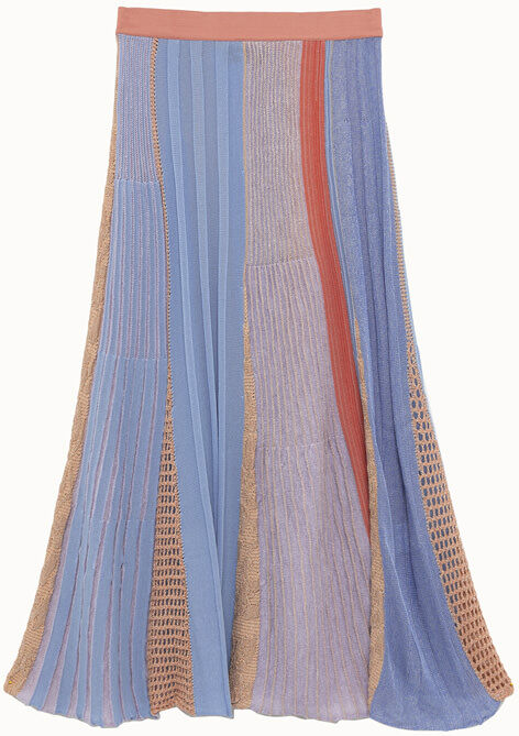 roberto collina pleated long skirt