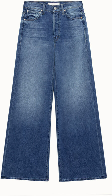 mother the ditcher roller sneak jeans in solid color cotton