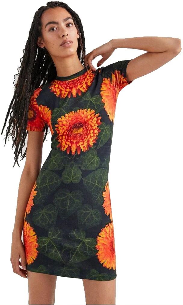 DESIGUAL Vestito Donna Art 22swvk08 Colore Foto Misura A Scelta ORANGERY