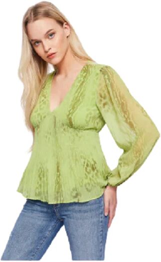 Gaudi Blusa Donna Manica Lunga Art. 311bd45004 P-E 23 Colore E Misura A Scelta DAIQUIRI GREEN PRINT