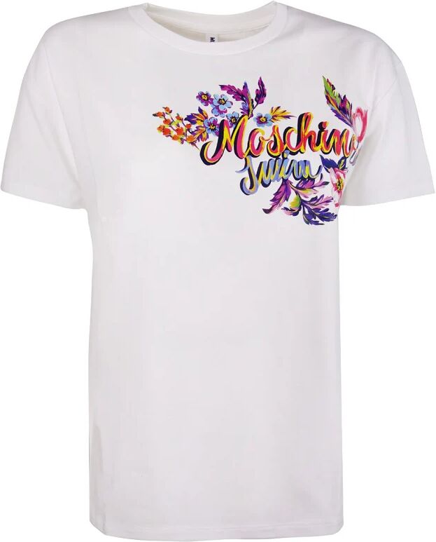 MOSCHINO T-Shirt Donna Art A1906 2116 0001 Colore Foto Misura A Scelta BIANCO