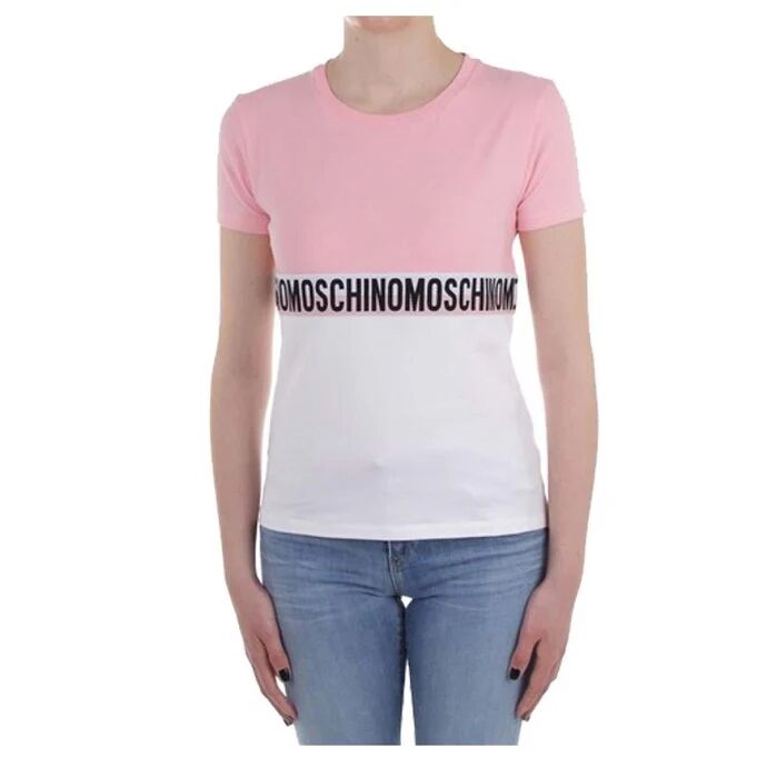 MOSCHINO Maxi T-Shirt Donna Art A1920 9021 1181 Colore Foto Misura A Scelta ROSA
