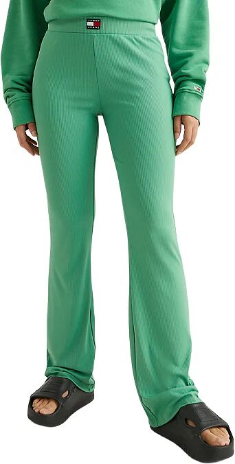 TOMMY HILFIGER Pantaloni Donna In Tessuto A Coste Art Dw0dw15373 P-E 23 Colore E Misura A Scelta COASTAL GREEN