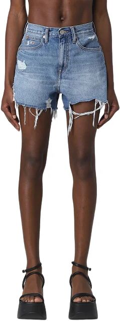 TOMMY HILFIGER Shorts Donna Art Dw0dw15592 P-E 23 Colore Denim Medium Misura A Scelta DENIM MEDIUM