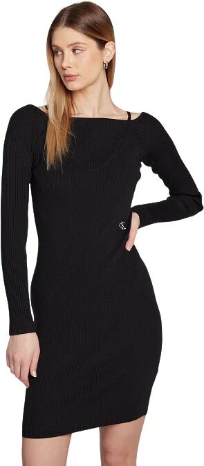 Calvin Abito Fasciante Donna Art J20j220955 P-E 23 Colore Nero Misura A Scelta BEH