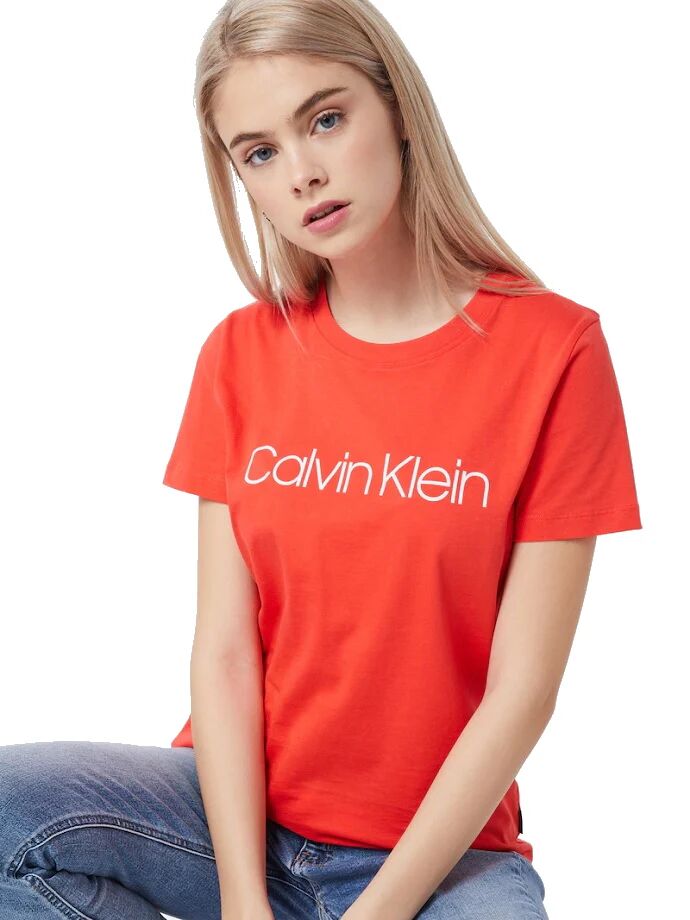 Calvin T-Shirt Donna Art K20k202018 Xl7 Colore Foto Misura A Scelta ROSSO XL