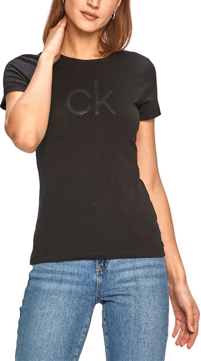 Calvin T-Shirt Donna Art K20k202639 Beh Colore Foto Misura A Scelta NERO XS