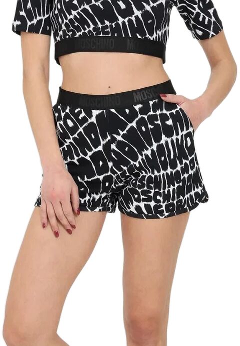 MOSCHINO Short Donna Art V4308 9005 Colore Nero Bianco Misura A Scelta 1555